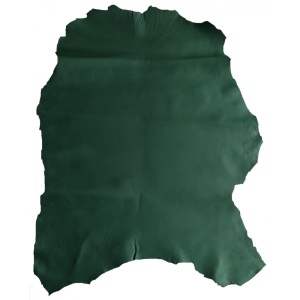 Piele capra captuseala/proiecte mici,verde inchis - Img 1