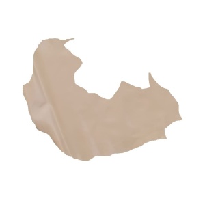 Piele Naturala Vopsita / Captuseala Beige Lucios pentru Proiecte Mici