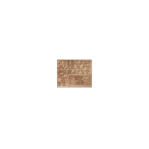 Sablon reutilizabil Craftaid, model alfabet de 25 mm (1 in) (1" Alphabet) pentru modelaj piele - Tandy Leather 72283-00 - Img 3