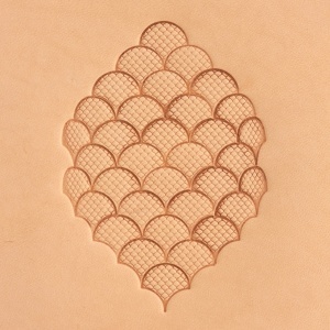 Set 6 stampile Craftool pentru modele cu solzi (Scale Pattern Stamp Set) - Tandy Leather 69065-00 - Img 2