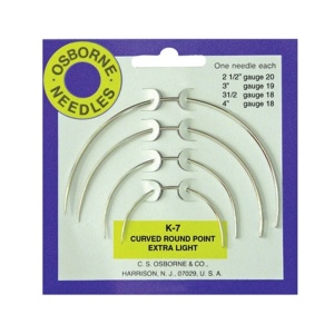 Set ace curbe de cusut manual pentru pielarie CS Osborne SUA - Img 2