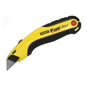 Stanley 0-10-778, Cutter cu lama retractabila FatMax, 180mm + 5 lame trapezoidale 19mm - Img 2