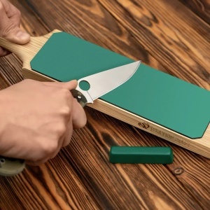 Strop din piele cu doua fete BeaverCraft LS1P1 (380 mm, 230x80 mm) cu pastă de polisat - Img 12