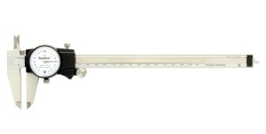 Subler din otel inoxidabil cu ceas comparator 200 mm Hedue
