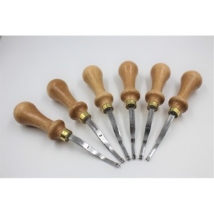 Tesitor simplu de margini pentru piele, 0,4-2 mm, nr. 0-6 - Vergez Blanchard 3.747 - Img 2
