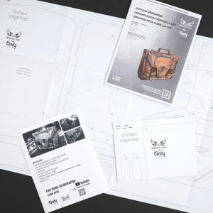 Tipar hartie Creative Awl servieta organizator Outlaw (Outlaw Organizer Brief) - Tandy Leather 56713-00 - Img 2