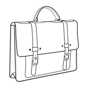 Tipar hartie servieta Ohio (Ohio Briefcase) - Tandy Leather 56408-00