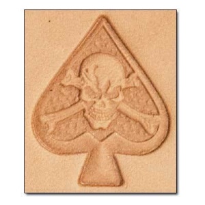 Cap de stanta de embosare 3D Craftool, model pica cu schelet (Skeleton Spade) - Tandy Leather 8671-00 - Img 2