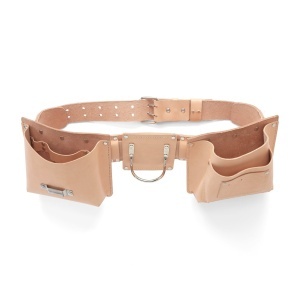 Kit centura utilitara Timber din piele vegetala Tandy Leather, cu suport ruleta si ciocan - imagine 6