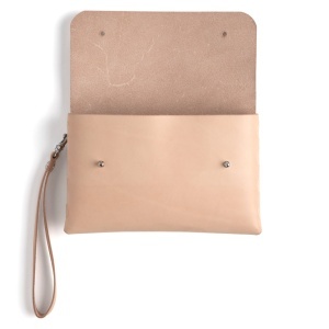 Kit geanta de mana (wristlet) Cheyenne din piele vegetala Tandy Leather, 14 x 21 cm - imagine 7