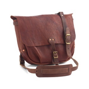 Kit geanta postas Bison Mail Bag din piele maro Tandy Leather, 44,5 x 35,6 cm