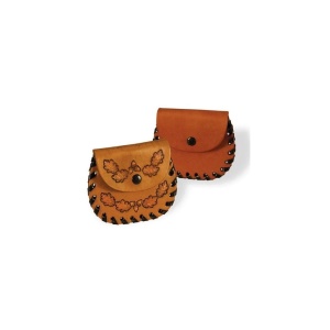 Kit portmoneu de buzunar din piele vegetala Tandy Leather, cu capsa, 7,6 x 9,5 cm - Img 6