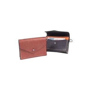 Kit portofel clasic pentru carduri si monede din piele Tandy Leather, cu fermoar si inel D - Img 8
