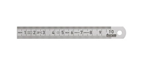 Rigla inox gradata 100 x 13 mm pentru masurare si trasare - Img 2