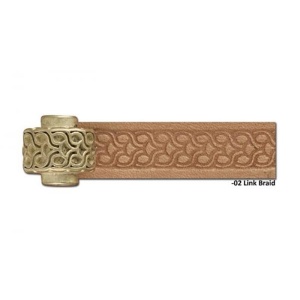 Roata de embosare margini piele Craftool 9,7 mm, model impletitura in lant (Link Braid) - Tandy Leather 8092-02 - Img 4