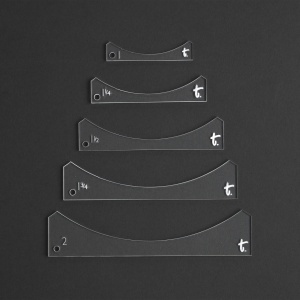 Sablon acrilic pentru linii de cusatura la curele (gunslinger), 2,5 – 5 cm (Stitchline) - Tandy Leather 58038-00