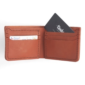 Sablon acrilic portofel bi-pliat Dillon (Dillon Bifold Wallet) - Tandy Leather 58009-00 - imagine 3