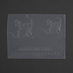 Sablon reutilizabil Craftaid, model Art Deco 4 (Art Deco 4) pentru modelaj piele - Tandy Leather 76650-00 - Img 2