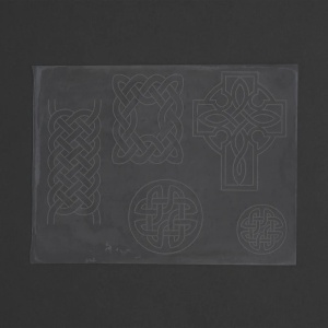 Sablon reutilizabil Craftaid, model model celtic 1 (Celtic 1) pentru modelaj piele - Tandy Leather 76613-00 - Img 2