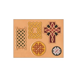 Sablon reutilizabil Craftaid, model model celtic 1 (Celtic 1) pentru modelaj piele - Tandy Leather 76613-00 - Img 3