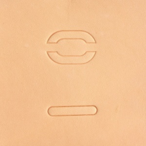 Set de 2 stante de embosare Craftool Make-Your-Own pentru model border chainlink (lant de margine) - Tandy Leather 69095-00