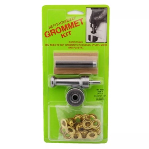 Set montat ocheti din alama cu preducea si matrita C.S. Osborne No. K234 | Grommet Kit - Img 3