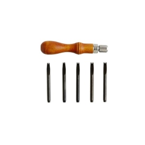 Set tesire rotunjita margini piele 4 in 1- Tandy Leather - Img 2