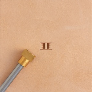 Stanta de embosare din alama, model impletitura cos cu bare (Bar Basket Weave) - Tandy Leather 8900-18