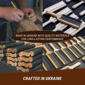 Strop din piele pentru cutite cu carlig si dalti cu pastă de lustruire BeaverCraft– LS5P1 - Img 8
