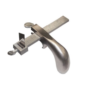 Taietor profesional de fasii din piele C.S. Osborne | Maner Aluminiu (Max. 4") - Img 2