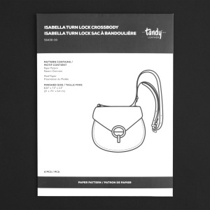 Tipar hartie geanta crossbody Isabella cu inchidere rotativa (Isabella Turn Lock Crossbody) - Tandy Leather 56436-00
