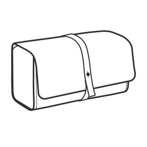 Tipar hartie trusa de toaleta Tacoma (Tacoma Dopp) - Tandy Leather 56426-00