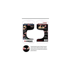 7556SS Cutter 18 mm cu dubla securitate autoretractabil + set 10 lame SK5, KRONUS - Img 4