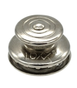 Buton superior nichelat Retro pentru sisteme de fixare LOXX - Img 1