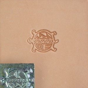 Cap de stanta de embosare 3D Craftool, model broasca testoasa rotunda (Round Turtle) - Tandy Leather 88455-00