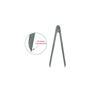 Compas simplu de trasaj cu varfuri carbura 100 - 400 mm, KLASS