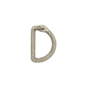 Inele D Infinity Snake (Ouroboros) 13 si 19 mm, fara nichel - Tandy Leather - imagine 7