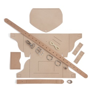 Kit borseta de curea Burlington din piele vegetala Tandy Leather, cu centura 81 cm - imagine 4