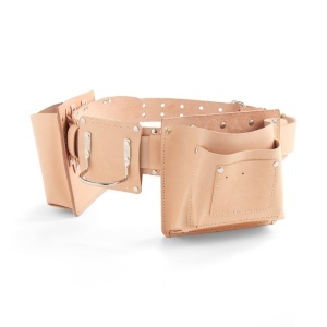 Kit centura utilitara Timber din piele vegetala Tandy Leather, cu suport ruleta si ciocan - imagine 3
