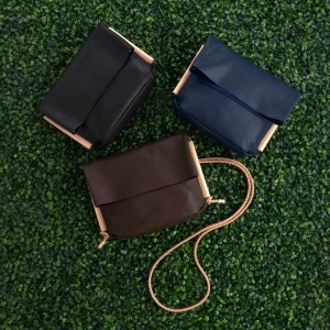 Kit geanta crossbody Madison din piele Tandy Leather, cu snur impletit - imagine 3