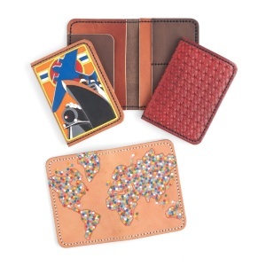 Kit port-pasaport din piele vegetala Tandy Leather, 14,6 x 10 cm - imagine 2