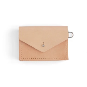 Kit portofel clasic pentru carduri si monede din piele Tandy Leather, cu fermoar si inel D - Img 2