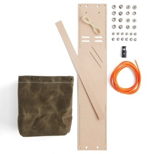 Kit saculet Explorer din panza cerata si piele Tandy Leather, 12,7 x 15 x 12,7 cm - imagine 2