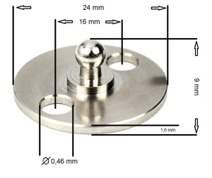Parte inferioara din INOX pentru sisteme de fixare LOXX - Img 2