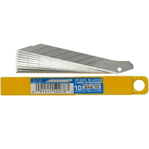 SAB-10 Set 10 lame segmentate inox 9 mm, Olfa - Img 4