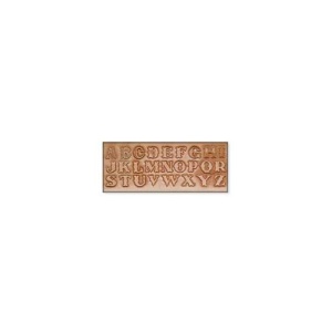 Sablon reutilizabil Craftaid, model alfabet de 19 mm (3/4 in) (3/4" Alphabet) pentru modelaj piele - Tandy Leather 72540-00 - Img 4