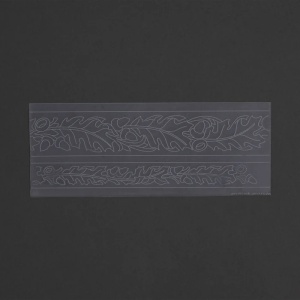 Sablon reutilizabil Craftaid, model curea cu frunze de stejar si ghinde (Oak Leaf & Acorns Belt) pentru modelaj piele - Tandy Leather 72015-00 - Img 2