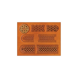Sablon reutilizabil Craftaid, model curea si catarama celtica (Celtic Belt & Buckle) pentru modelaj piele - Tandy Leather 76611-00 - Img 4