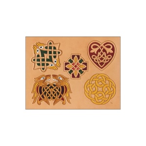 Sablon reutilizabil Craftaid, model model celtic 2 (Celtic 2) pentru modelaj piele - Tandy Leather 76614-00 - Img 3