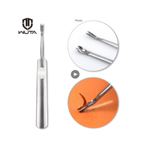 Scula canelare piele forma U, 5mm Wuta - Img 2